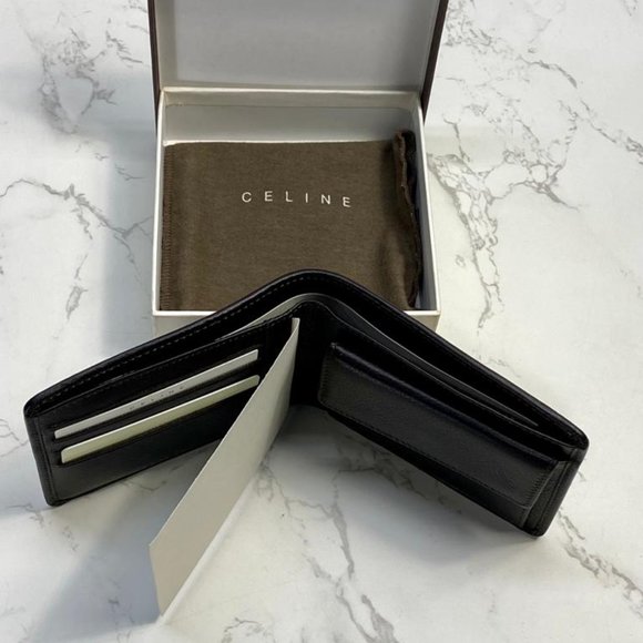 CELINE Monogram Unisex Canvas Blended Fabrics Leather Wallet - Picture 4 of 10